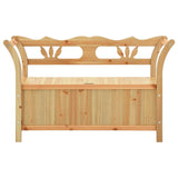 Bench 107x45x75.5 cm Solid Wood Fir - Side View
