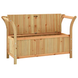 Bench 107x45x75.5 cm Solid Wood Fir - Top-Down View