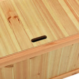 Bench 107x45x75.5 cm Solid Wood Fir - Close-Up Angle