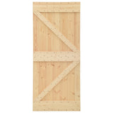Door NARVIK Natural 80 x 210 cm Solid Pine Wood