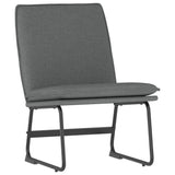 Lounge Chair Dark Grey 52x75x76 cm Fabric - Front View