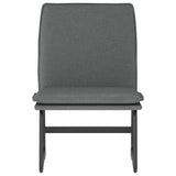 Lounge Chair Dark Grey 52x75x76 cm Fabric - Side View