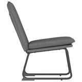 Lounge Chair Dark Grey 52x75x76 cm Fabric - Top-Down View