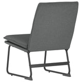 Lounge Chair Dark Grey 52x75x76 cm Fabric - 45-Degree Angle