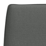 Bench Dark Grey 100x75x76 cm Fabric - Rear View