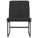 Lounge Chair Black 54x75x76 cm Faux Leather - Side View
