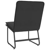 Lounge Chair Black 54x75x76 cm Faux Leather - 45-Degree Angle