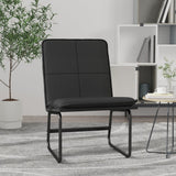 Lounge Chair Black 54x75x76 cm Faux Leather