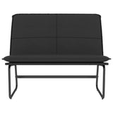Bench Black 100x75x76 cm Faux Leather