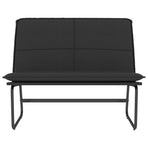 Bench Black 100x75x76 cm Faux Leather