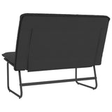 Bench Black 100x75x76 cm Faux Leather