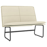 Bench Cream 100x75x76 cm Faux Leather