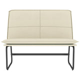 Bench Cream 100x75x76 cm Faux Leather