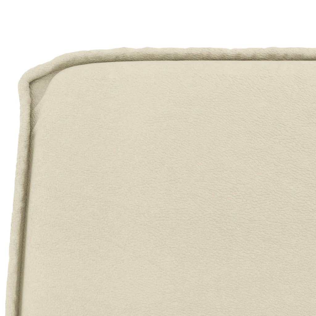 Bench Cream 100x75x76 cm Faux Leather