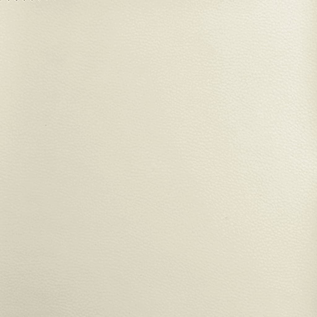 Bench Cream 100x75x76 cm Faux Leather
