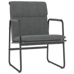 Lounge Chair Dark Grey 55x64x80 cm Fabric