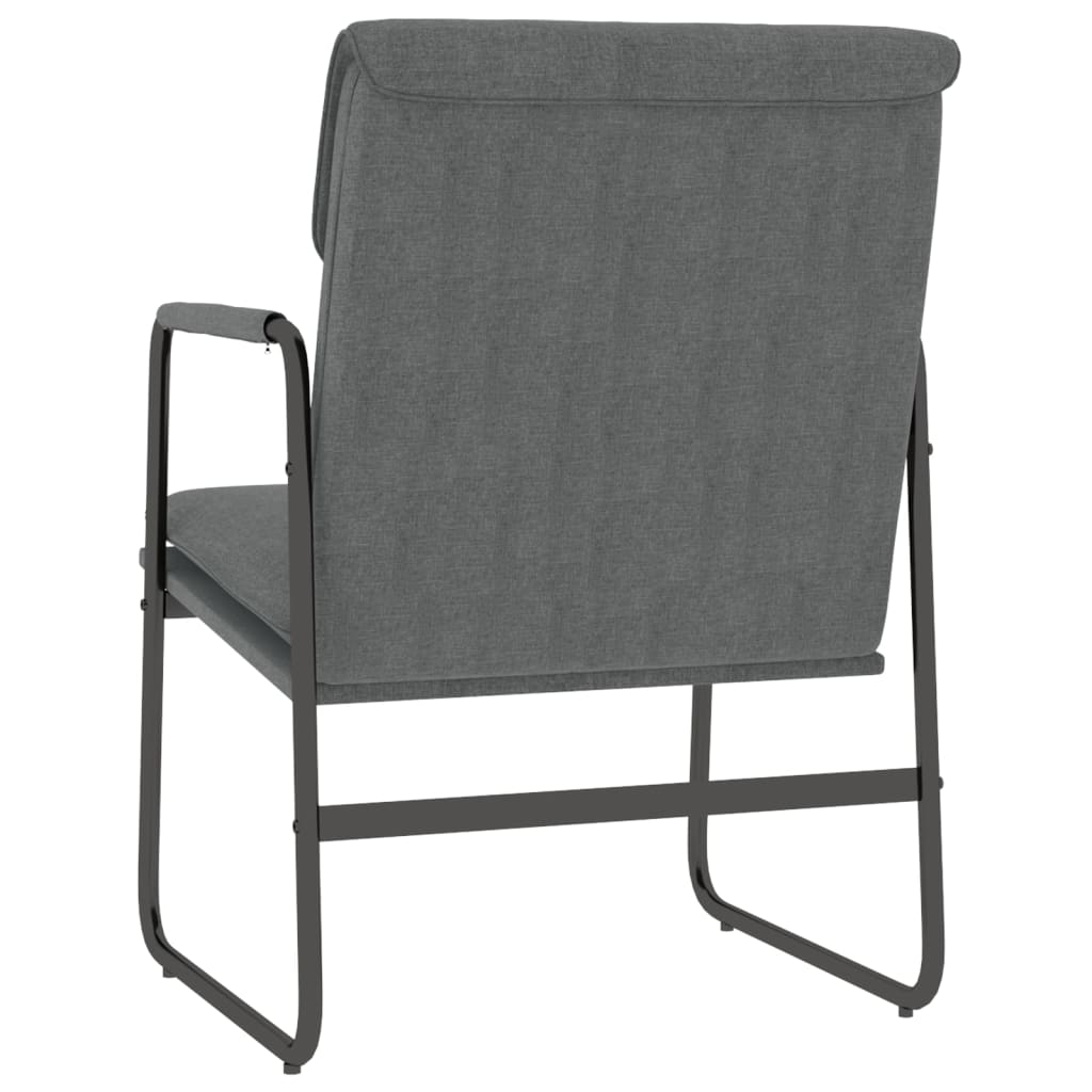 Lounge Chair Dark Grey 55x64x80 cm Fabric