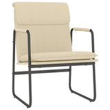 Lounge Chair Cream 55x64x80 cm Fabric - Front View