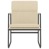 Lounge Chair Cream 55x64x80 cm Fabric