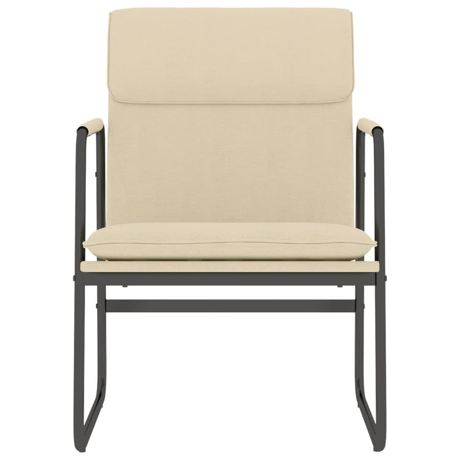 Lounge Chair Cream 55x64x80 cm Fabric