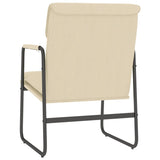 Lounge Chair Cream 55x64x80 cm Fabric - 45-Degree Angle