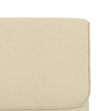 Lounge Chair Cream 55x64x80 cm Fabric - Rear View