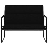 Bench Black 100x64x80 cm Fabric