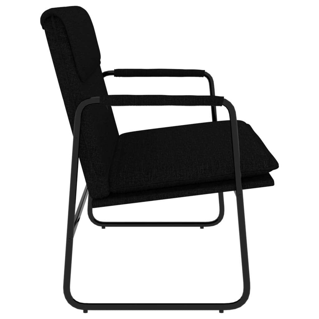Bench Black 100x64x80 cm Fabric