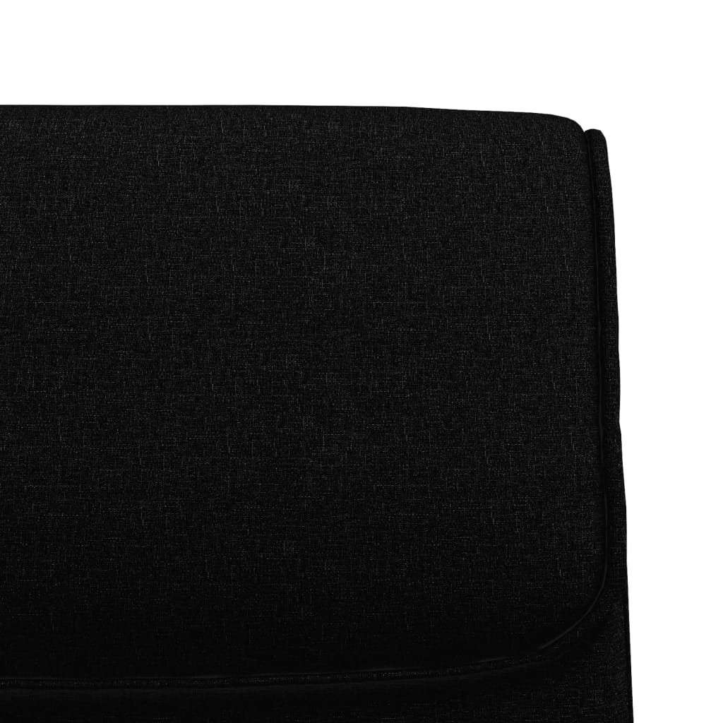 Bench Black 100x64x80 cm Fabric