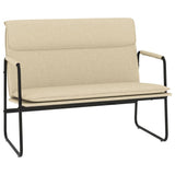 Bench Cream 100x64x80 cm Fabric - Front View