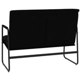 Bench Black 100x64x80 cm Faux Leather - 45-Degree Angle