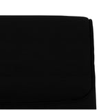 Bench Black 100x64x80 cm Faux Leather - Rear View