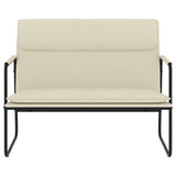 Bench Cream 100x64x80 cm Faux Leather