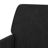 Armchair Black 62x79x79 cm Velvet - Rear View