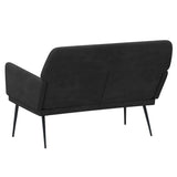 Bench Black 108x79x79 cm Velvet - 45-Degree Angle