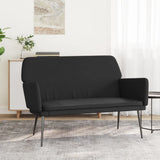 Bench Black 108x79x79 cm Velvet