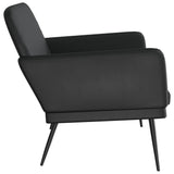 Bench Black 107x80x81 cm Faux Leather - Top-Down View