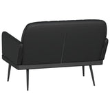 Bench Black 107x80x81 cm Faux Leather - 45-Degree Angle