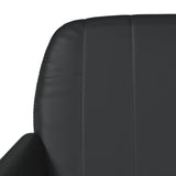 Bench Black 107x80x81 cm Faux Leather - Rear View