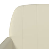 Bench Cream 107x80x81 cm Faux Leather