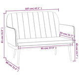 Bench Cream 107x80x81 cm Faux Leather