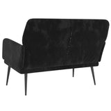 Bench Black 108x79x79 cm Velvet - 45-Degree Angle