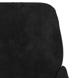 Bench Black 108x79x79 cm Velvet - Rear View