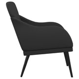 Armchair Black 63x76x80 cm Faux Leather - Top-Down View