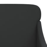 Armchair Black 63x76x80 cm Faux Leather - Rear View