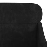 Armchair Black 63x76x80 cm Velvet - Rear View