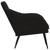 Armchair Black 63x76x80 cm Velvet - Top-Down View