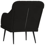 Armchair Black 63x76x80 cm Velvet - 45-Degree Angle