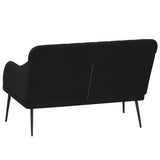Bench Black 110x76x80 cm Velvet - 45-Degree Angle