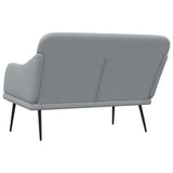 Bench Light Grey 110x76x80 cm Fabric - 45-Degree Angle